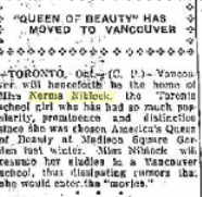 Sep 1924 Norma moves