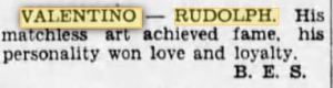 1935 valentino memoriam